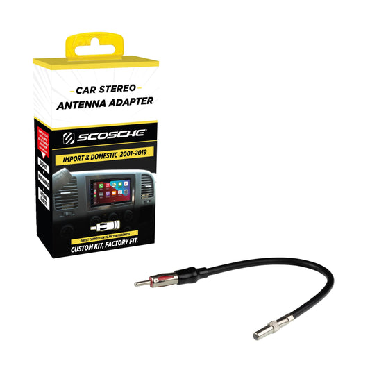 Scosche CRAB Antenna Adapter for Aftermarket Car Stereo Compatible with Select 2001-19 Import and Domestic Vehicles - Radio Antenna Adapter - Car