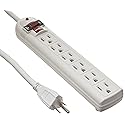 Morris Products 89034 6 Outlet Power Strip Surge Protector, 12' Length, 270 Joules