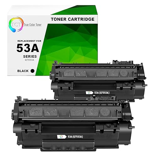 TCT 53A Toner Cartridge 2 Pack - Compatible Replacement for HP 53A Q7553A Black Works with HP LaserJet P2014 P2014N P2015D P2015N P2015DN Printers