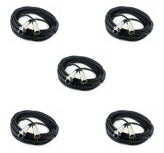 CBI CABLES Microphone-Cables, 5-Pack (MLC20 5 Pack)