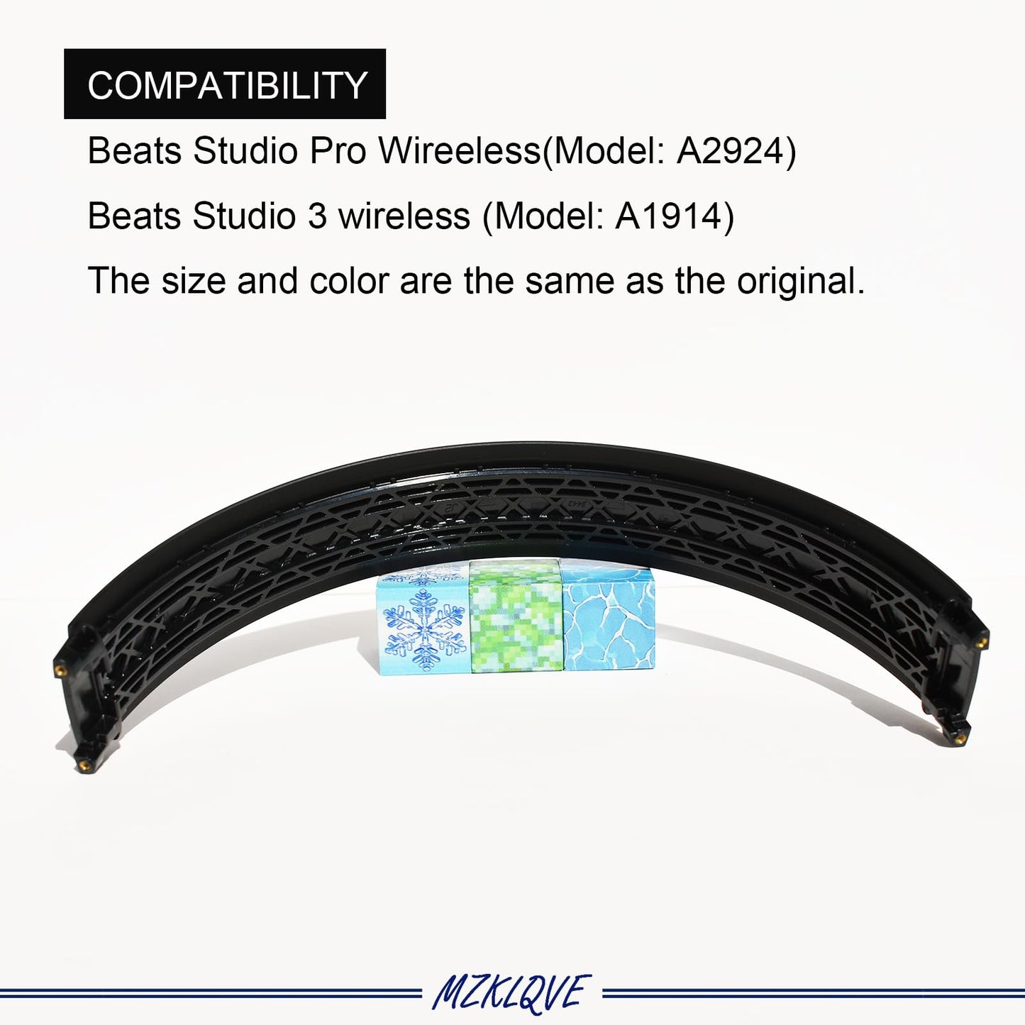 Studio Pro Headband - Replacement Parts for Beats Studio Pro 2023 (A2924),Studio 3 (A1914) Headphones(Black)