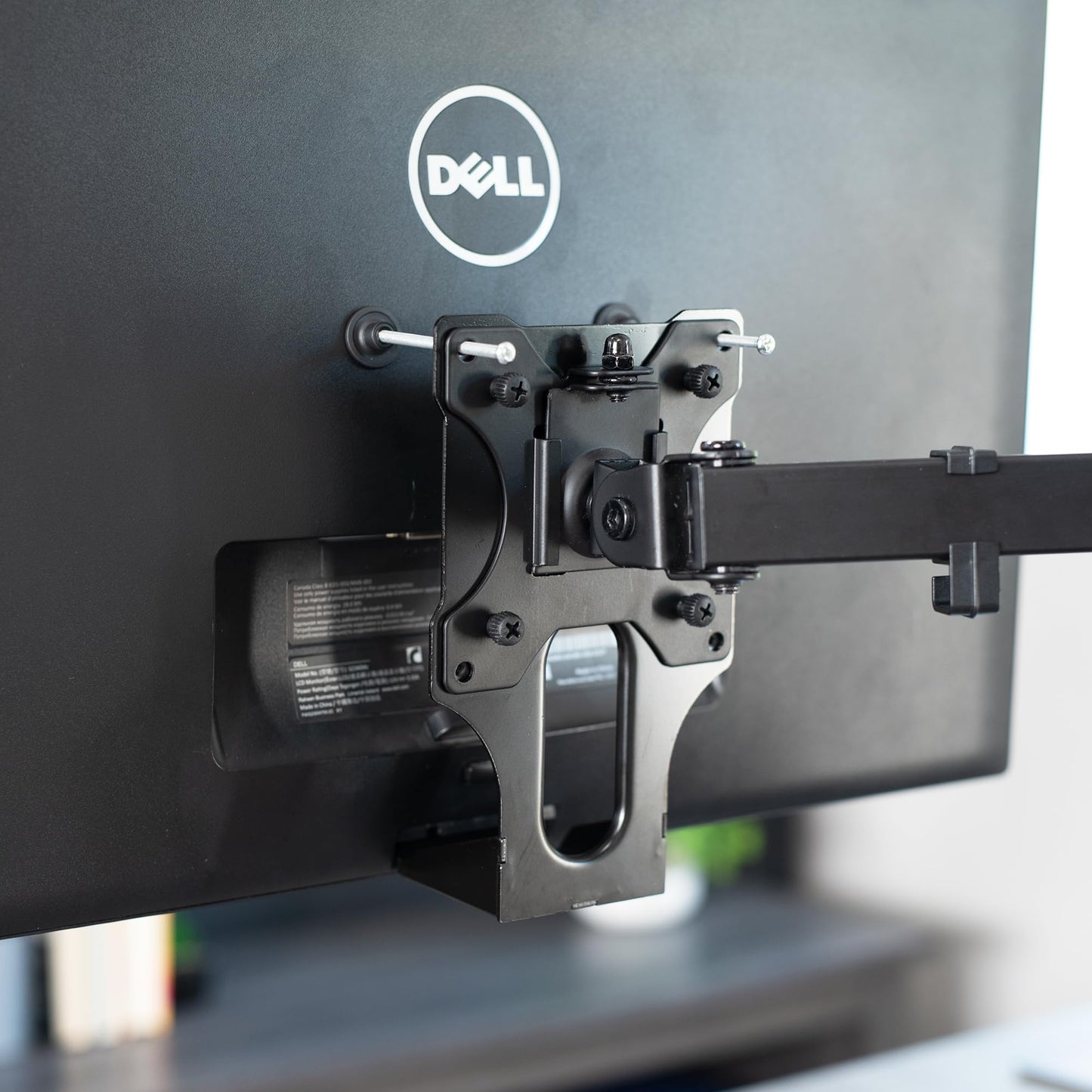 VIVO VESA Adapter Plate Mounting Bracket Designed for Compatible Dell Models, S2340L, S2440L, S2340M, S2240L, S2240M, Black, MOUNT-DL02