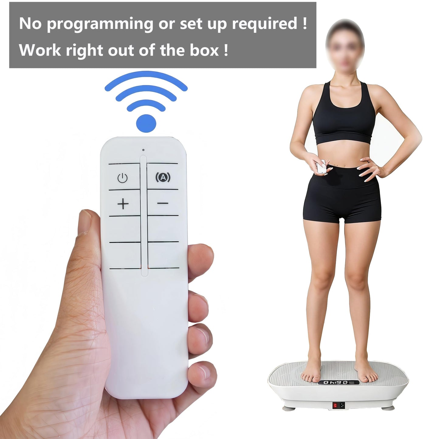 Replacement Remote Control for MERACH Vibration Plate Exercise Machine MR-2398 MR-2398P Remote Control, for YESOUL YS-VM60, for ZENACTIVE Vibration