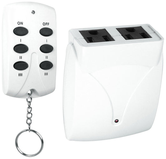 Prime Wire & Cable TNRC23PK 3PK Remote Control Power System with 2 Outlets