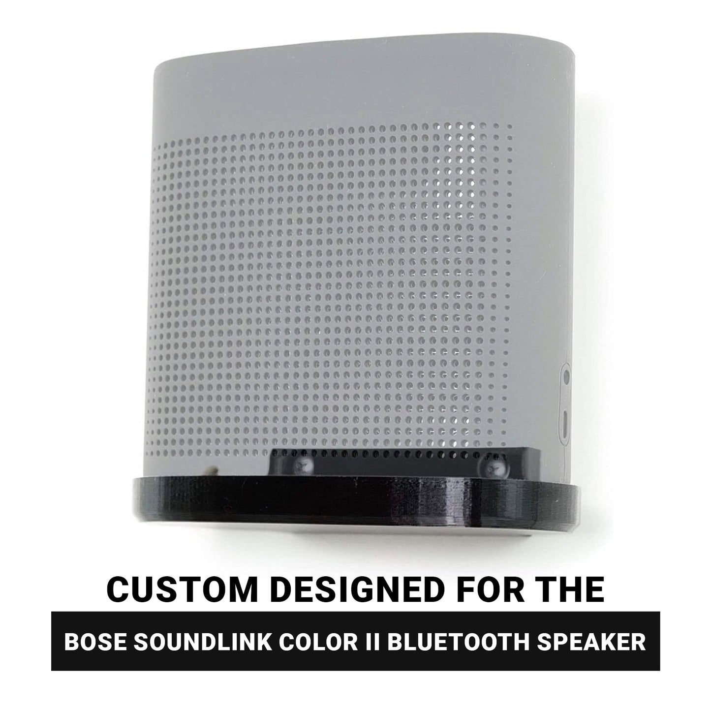 Spartan Mounts Bluetooth Speaker Wall Mount for Bose Soundlink Color 2 Speakers, Low Profile Mount Anywhere Design for Home, Office, Studio, Garage