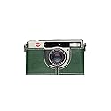 Leica Minilux Case, BolinUS Handmade Genuine Real Leather Half Camera Case Bag Cover for Leica Minilux/Minilux Zoom Camera with Hand Strap (Green)