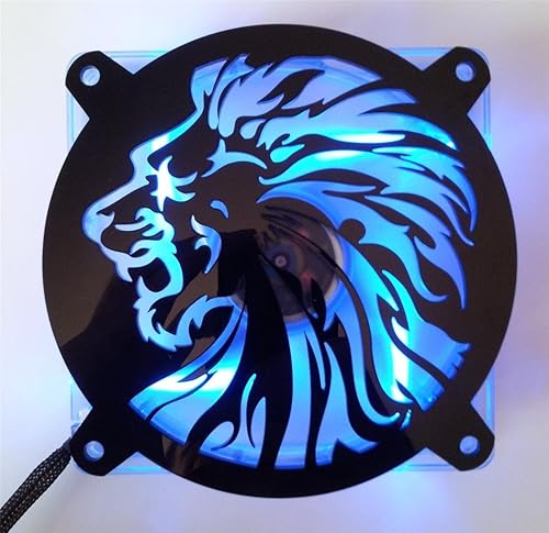 Custom Acrylic Lion Head Computer Fan Grill 120mm