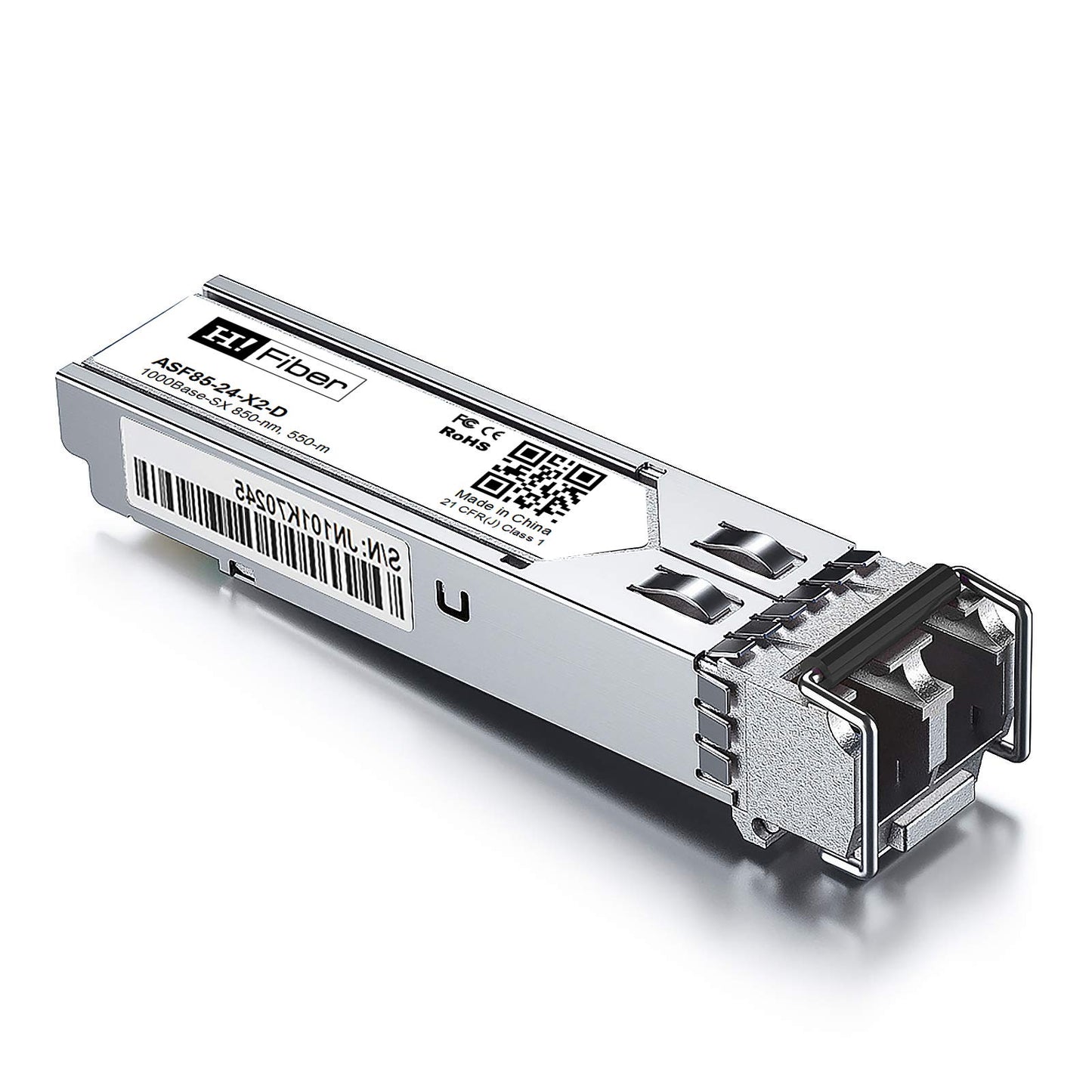 H!Fiber 2 Pack 1Gb Multi Mode SFP LC Module, 1000Base-SX SFP Fiber Transceiver, for Cisco GLC-SX-MMD, Ubiquiti UniFi UF-MM-1G, Mikrotik, Fortinet