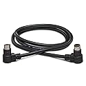 Hosa CCD-103 CD Controller Cable, Right-angle 8-pin Mini-DIN to Same, 3 Feet