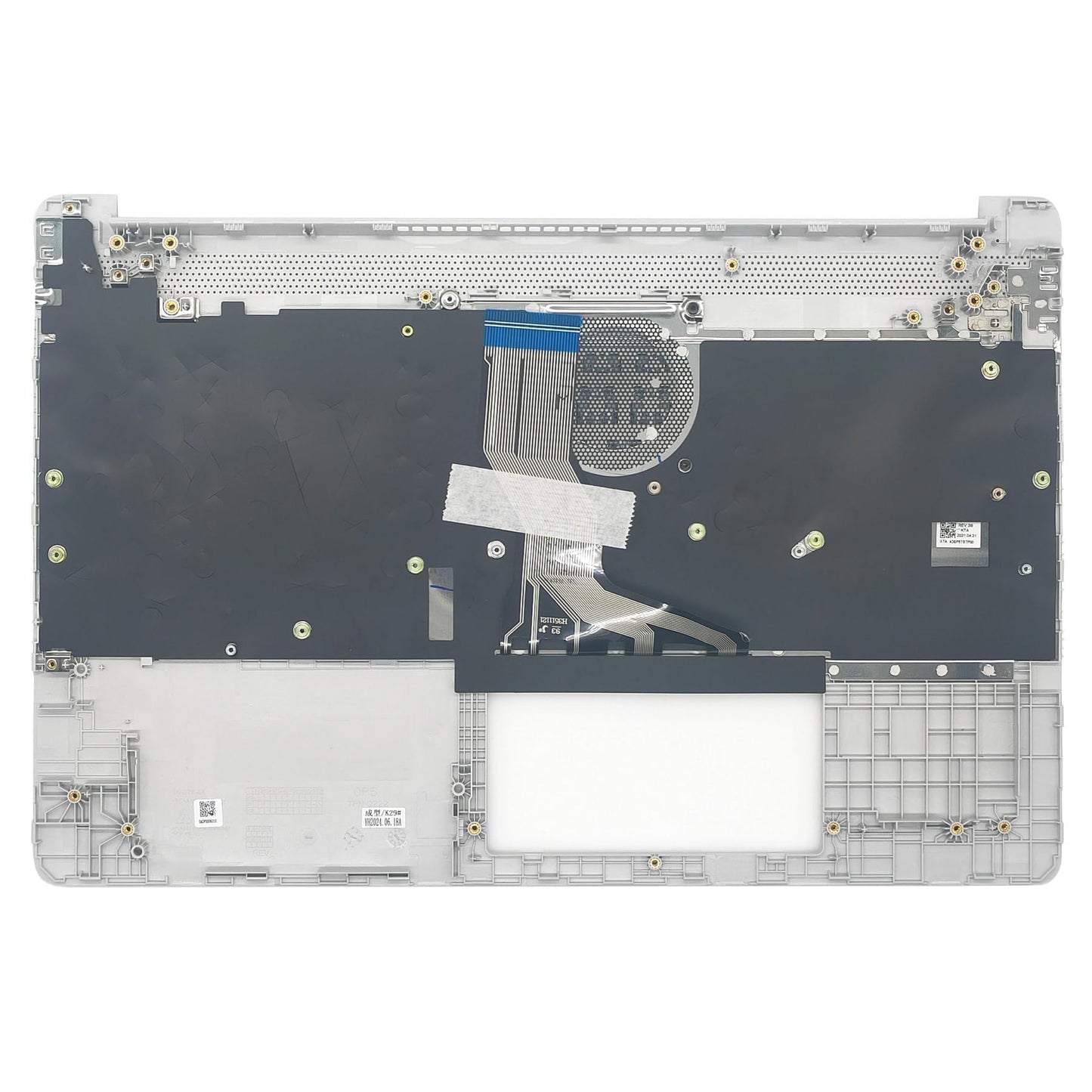 Jxjslp Replacement Upper Case Palmrest for HP 15T-DY 15-DY 15-EF 15Z-EF 15s-eq 15s-fq 15s-er 15s-fr Series Laptop Top Cover Non-Backlit Keyboard