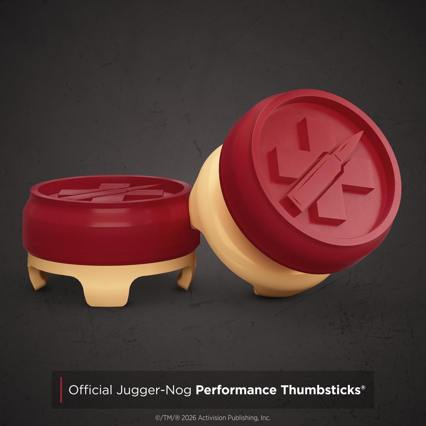 KontrolFreek Call of Duty Jugger-Nog Performance Thumbsticks | for Xbox One (XB1) & Xbox Series X (XBX) Controller | Red and Cream
