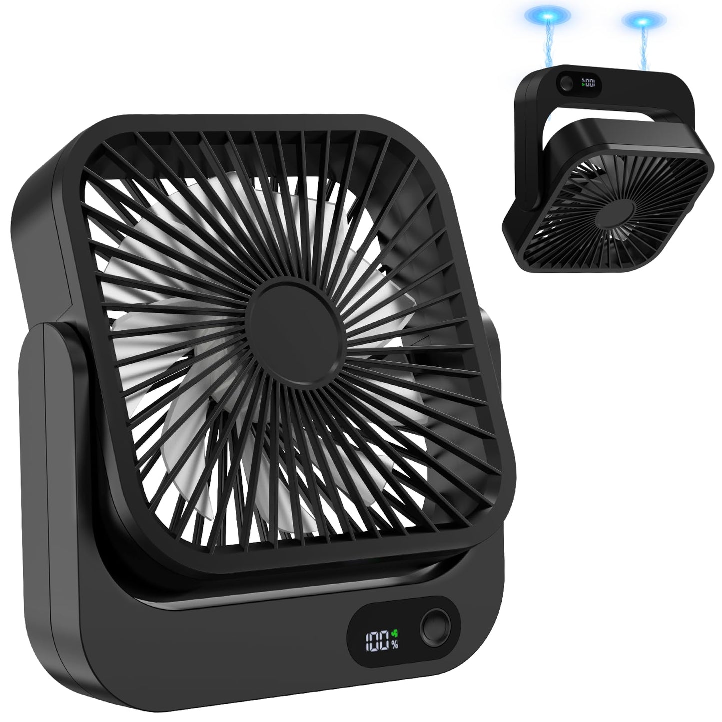 Cruise Fan, Cruise Approved Magnetic Fan, Upgraded 5000mAh Rechargeable & Plug-In, Cruise Must Haves Essentials 2026, 5-Speed Adjustable Portable