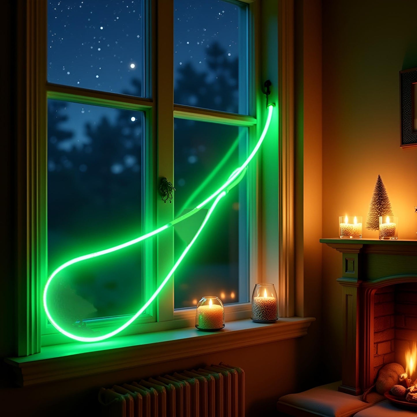 WLngtv 2200K Diode Incandescent Flexible Filament 3V Edison Bulb, 11.81 inch, LED Filament Cob Flexible Lamp Parts, Red (Green)