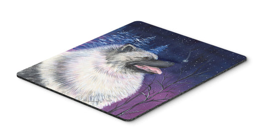 Caroline's Treasures SS8350MP Starry Night Keeshond Mouse Pad/Hot Pad/Trivet, Large, Multicolor