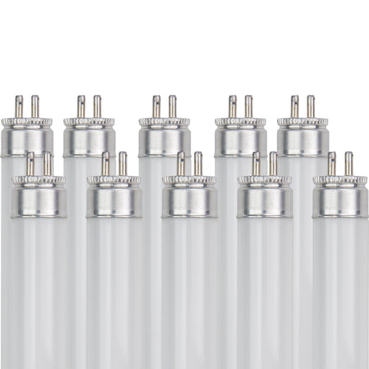 Sunlite F6T5/BL 6-Watt T5 Linear Fluorescent Light Bulb Mini Bi Pin Base, Black Light, 10-Pack