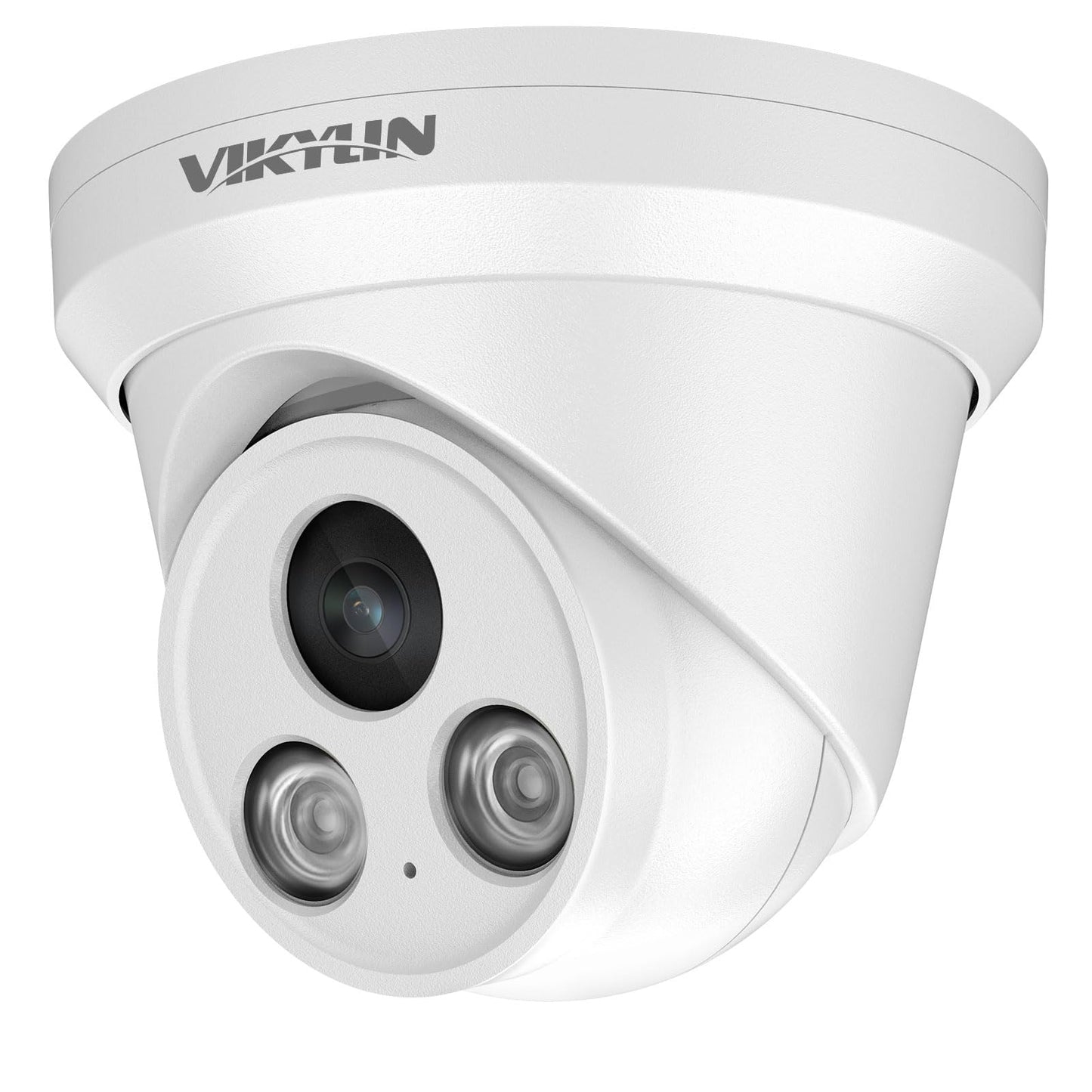 VIKYLIN 8MP IP PoE 4K Turret Camera,Buit in Mic, AI Human/Vehicle Detection,98ft EXIR 2.0 IR Night Vision, 2.8mm Lens,IP67 Outdoor Security CCTV