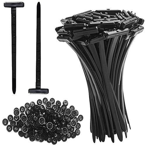 100 Pcs Nylon Universal Cable Tie Buckle -Heavy Duty Self-Locking Push Pin Design with Button,UV Resistant Black Zipties for Car Daily Auto Fixing