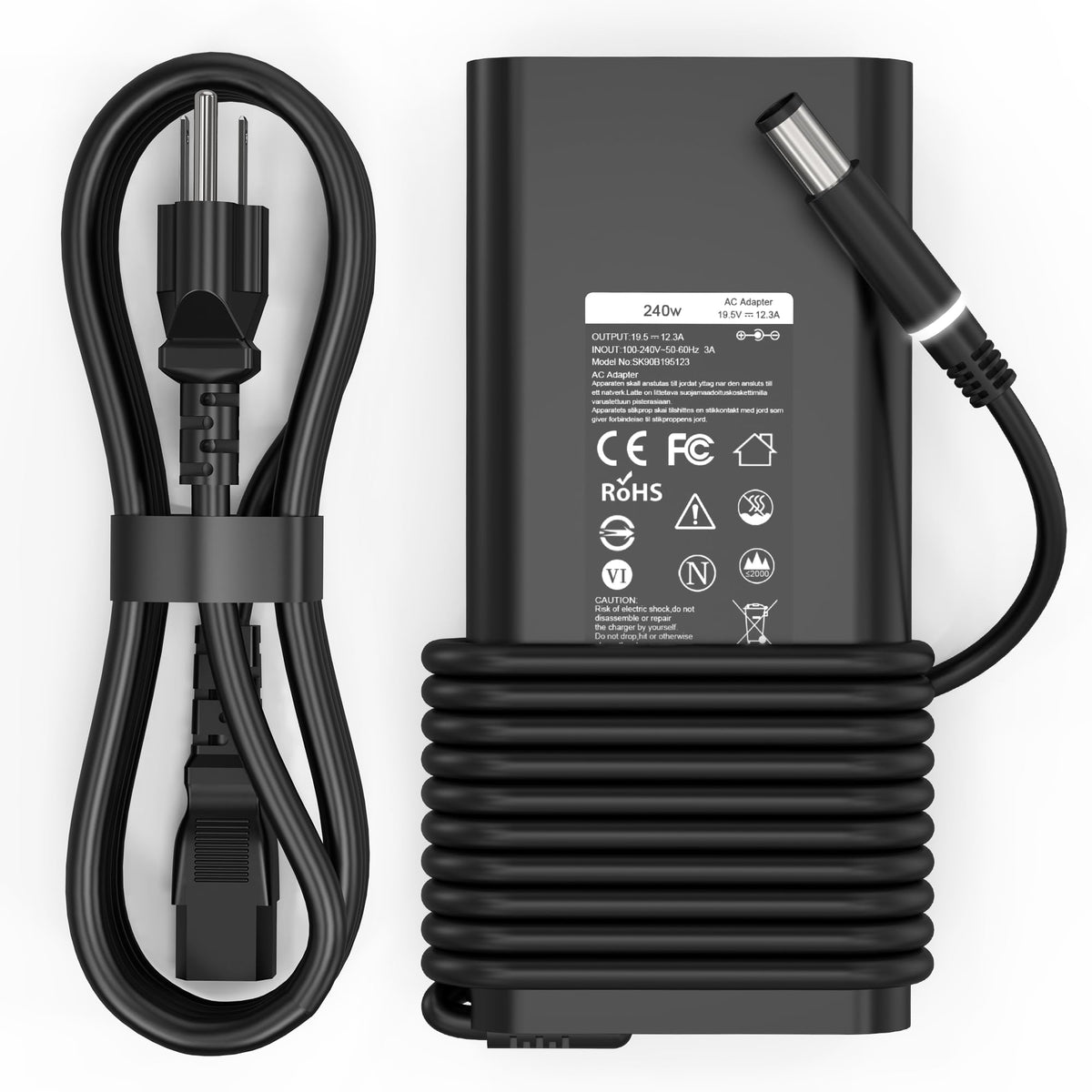 QIOUZW 240W 180W Laptop Charger for Dell Alienware 13 15 17 R1 R2 R3 R4 X51 M17 M15 M17X M18X,Dell Precision 17 7710 7730 7670 7780 7770 M6500 M6700