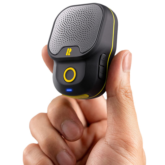 Rythflo Wearable Bluetooth V5.3 Speaker, 30H Working Time Clip-On Wireless Jobsite Water-Resistant TWS Portable Speaker, IPX7 Waterproof, Built-in ENC