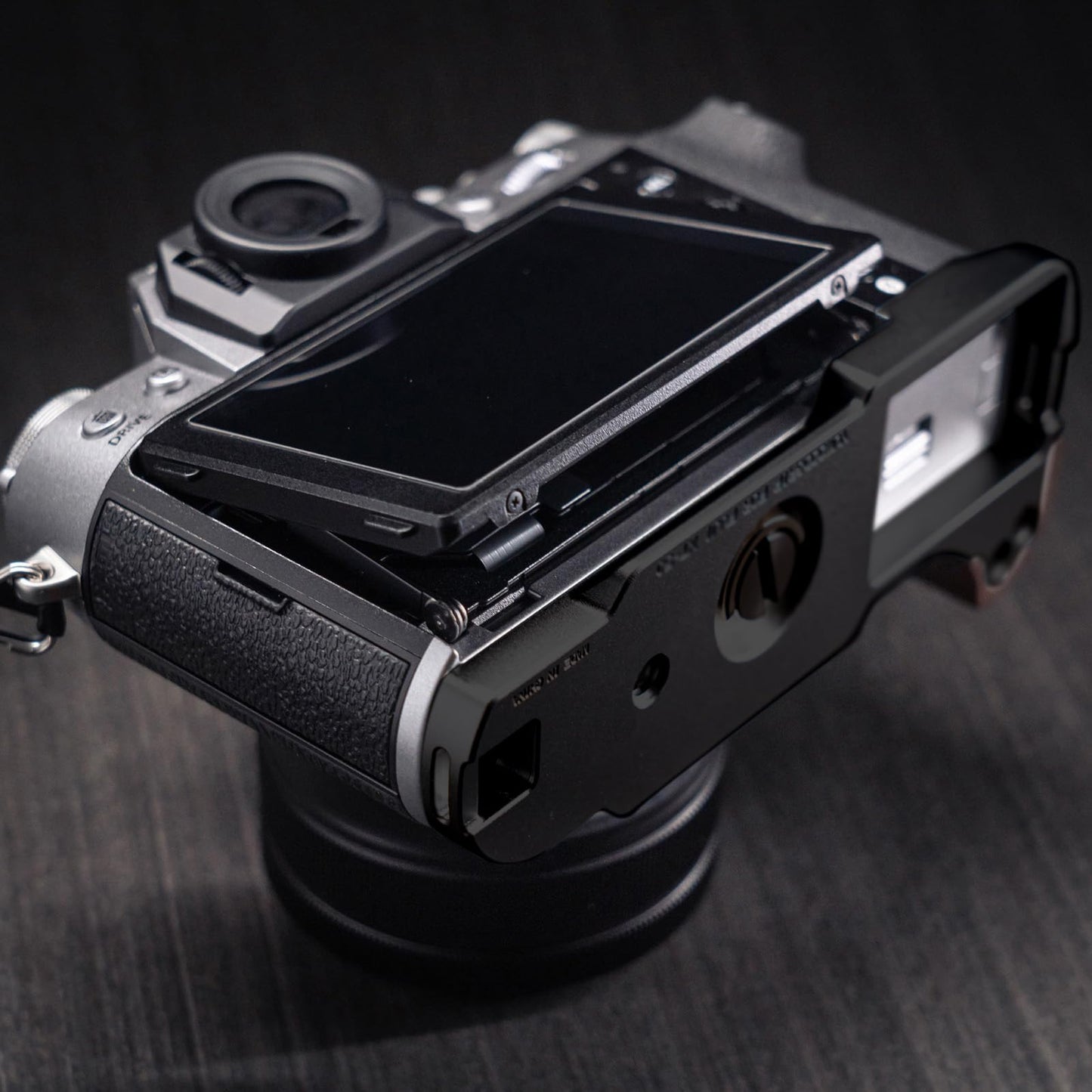 Iborrys L-Shaped Camera Handle ?Compatible with FUJIFILM X-T50 XT50 Camera ?Precious Vintage Solid Wood | Handcrafted by Experienced Artisans (Desert