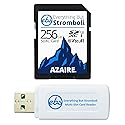 Everything But Stromboli 256GB SD Card Class 10 UHS-1 U3 Speed C10 V30 256G SDXC Memory Card for Compatible Camera, Computer, Video Camcorder Bundle