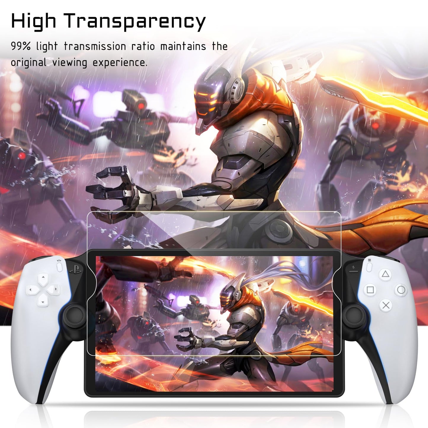 Fintie Screen Protector for PlayStation Portal Remote Player - 9H Hardness Tempered Glass Protective Film, Anti Scratch & Anti-Fingerprint, Bubble