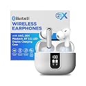 Bluetooth Earbuds with ANC, HiFi Sound, 20H Playback, LED Display Case, BT 5.3, Touch Control, IPX4 Waterproof, True Wireless Earphones for TV, Phone