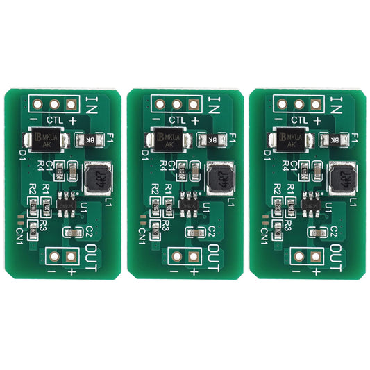 QEBIDUM DC DC Boost Converter, 0.9V-3V to 3.3V, 0.9V-4.5V to 5V Synchronous Switching Regulator Mini DIY Adjustable Ultra Low Voltage Step Up Booster…