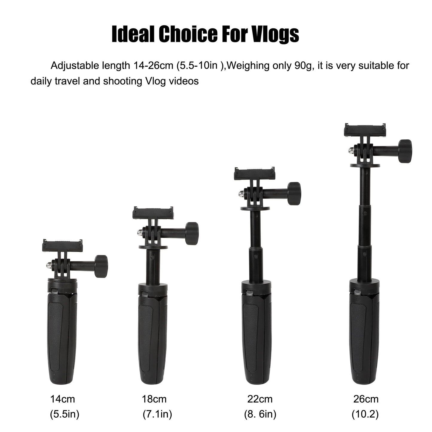 Pellking Quick Release Extension Rod Tripod for DJI Osmo Nano & Action 6 Camera,Mini Selfie Stick Tripod
