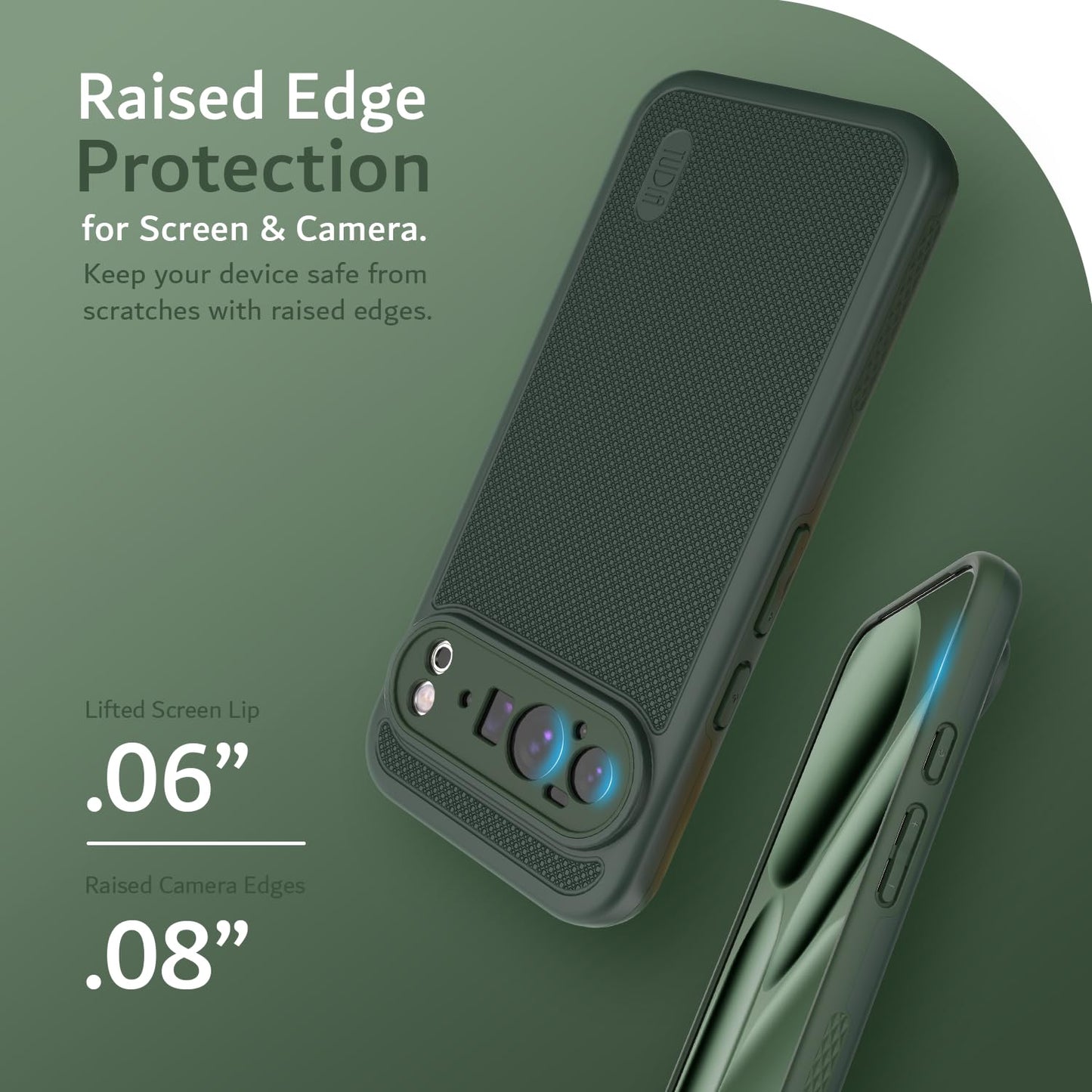 TUDIA MergeGrip [Military Grade] Cases for Google Pixel 10 Pro XL (2025), [Drop Tested] Dual-Layer Shockproof Rugged Slim Anti-Slip Heavy Duty