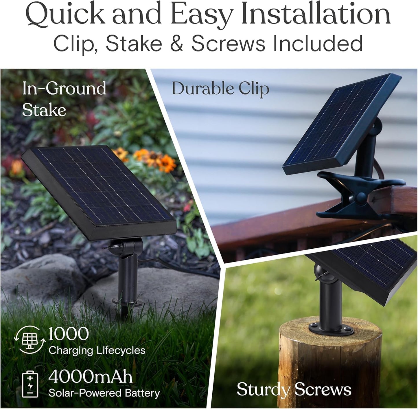 Brightech Ambience Pro Solar Powered LED Outdoor String Lights - 27 Ft Commercial Waterproof Patio Lights with Edison Bulbs - Durable String Lights