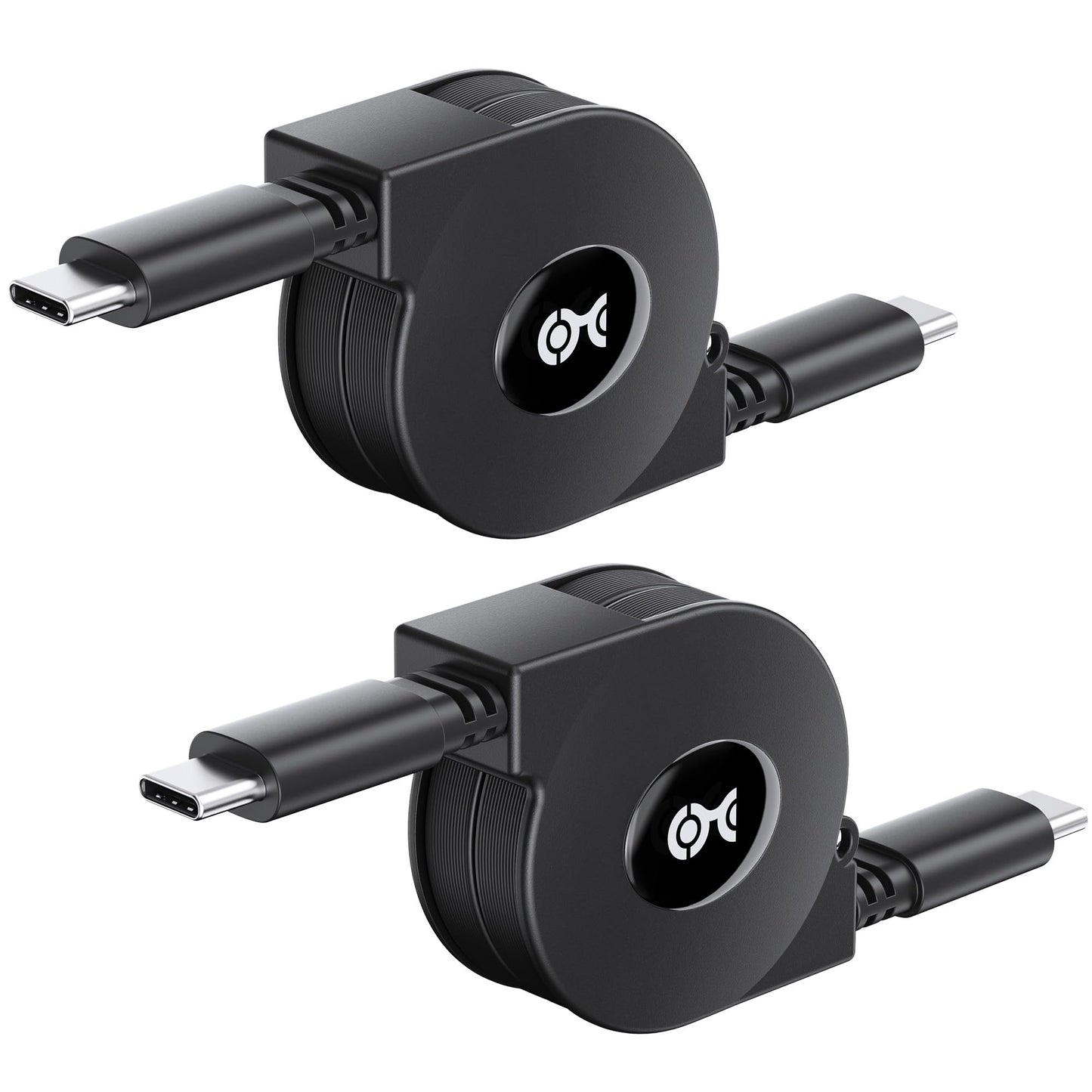 Cable Matters Retractable USB C Cable 3.3 ft, Up to [60W Charging, 480Mbps Data Transfer] Compatible with Apple CarPlay, Android Auto, USB C Charger