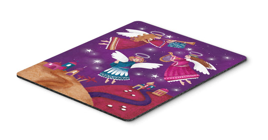 Caroline's Treasures APH7082MP Christmas Angels in Purple Mouse Pad, Hot Pad or Trivet for Home Office Gaming Working Computers Laptop Mouse