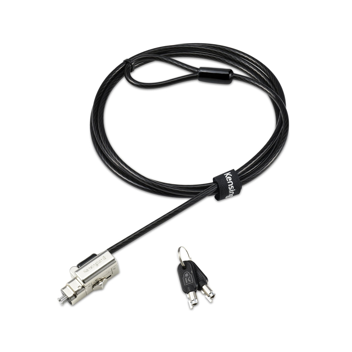 Kensington Universal 3-in-1 2.0 Keyed Laptop Lock, Fits T-bar, Nano, N17, Wedge-Shaped Lock Types, 6-Foot Computer Security Locking Cable, Compatible