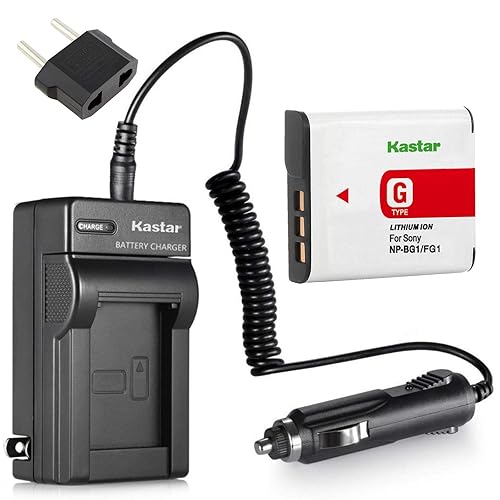Kastar Battery (1-Pack) and Charger Kit for Sony NP-BG1, NP-FG1, NP-FG1, BC-CSG, BC-CSGE work with Sony Cyber-shot DSC-H3 DSC-H7 DSC-H9 DSC-H10