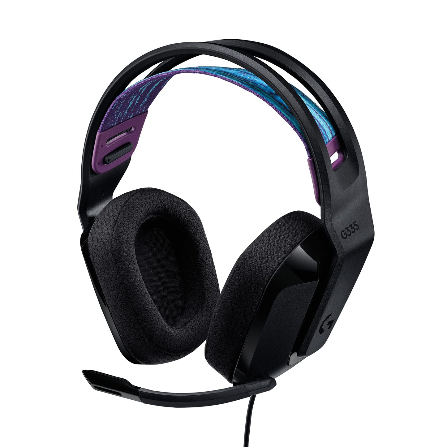 Logitech G335 Wired Gaming Headset, with Flip to Mute Microphone, 3.5mm Audio Jack, Memory Foam Earpads, Lightweight, Compatible with PC, Playstation
