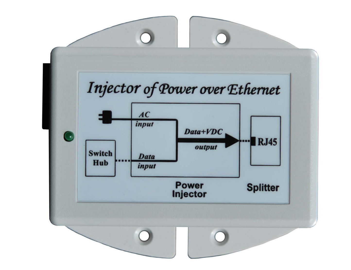 Tycon Systems TP-POE-48GD 16.8W Gigabit POE Power Inserter - US Power Cord44; 48V