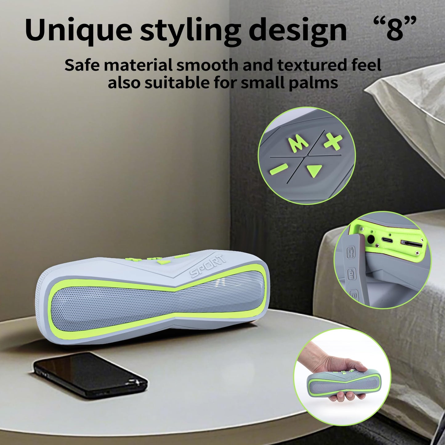 Combess Bluetooth Speaker IPX7 Waterproof, Outdoor Portable Speakers Wireless BT5.3/AUX/TF Card, Extra Long Playtime, Shower Speaker for Home Travel