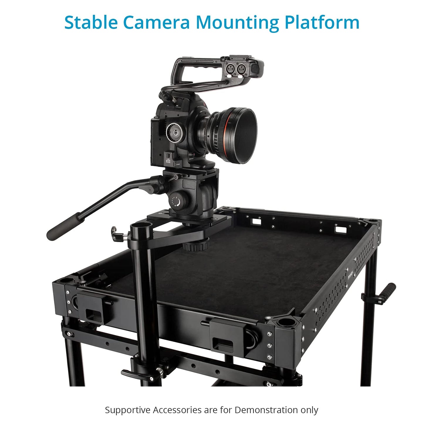 PROAIM Dovetail Mount Base Plate Camera Carts. Payload- 200kg/440lb. Sturdy Mounting for Camera, Gimbal & Sliders (P-DTP-01)