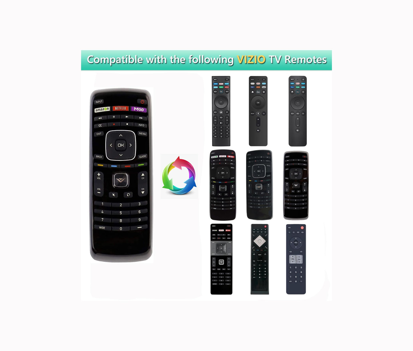 New Vizio Universal Remote Control for All VIZIO Brand TV, Smart TV - 1 Year Warranty