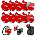 volport 10 Pcs Sticky Adhesive Pads for Car Magnetic Phone Holder, 1 inch Round Double Sided Tape Replacement for Dashboard Cell Phone Mount & Mini