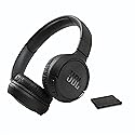 JBL Tune 570BT On-Ear Wireless Bluetooth Headphones with Pure Bass Stereo Sound, Includes Cleaning Cloth - Black(JBLT570BTBLKAM-CC)