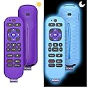 [2 Pcs] Silicone Remote Case Cover for Roku Voice Remote Pro (2nd Ed.), Anti Slip Shockproof Remote Protective Sleeve for RCB1R(2024), Remote