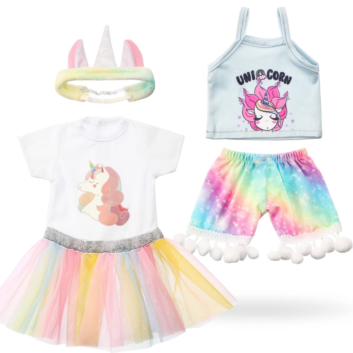 Set of 2 Summer Teddy Bear Clothes Cap & Gow Outfit Fits Make Your Own Most 14" - 18" Bear Plush Stuffed Animal Outfit Pet Dog Doll Cap and Gown…