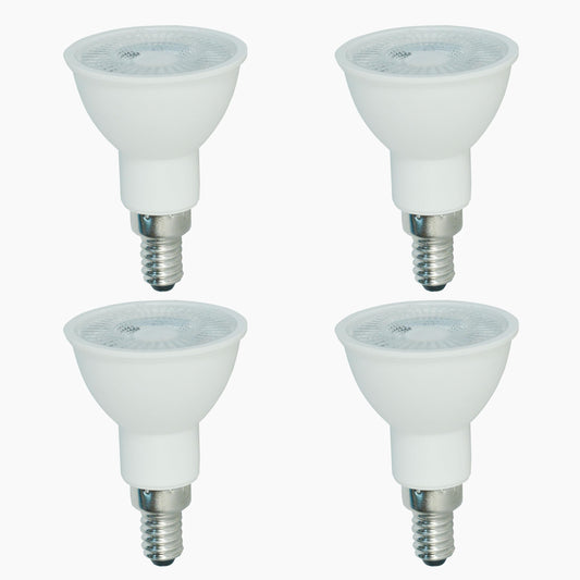 yayutelight PAR16 Led Bulb 6W Replace 50W Halogen Light Bulbs, 500LM E12 Base Dimmable for Indoor Lighting (4, Daylight White 6500K)