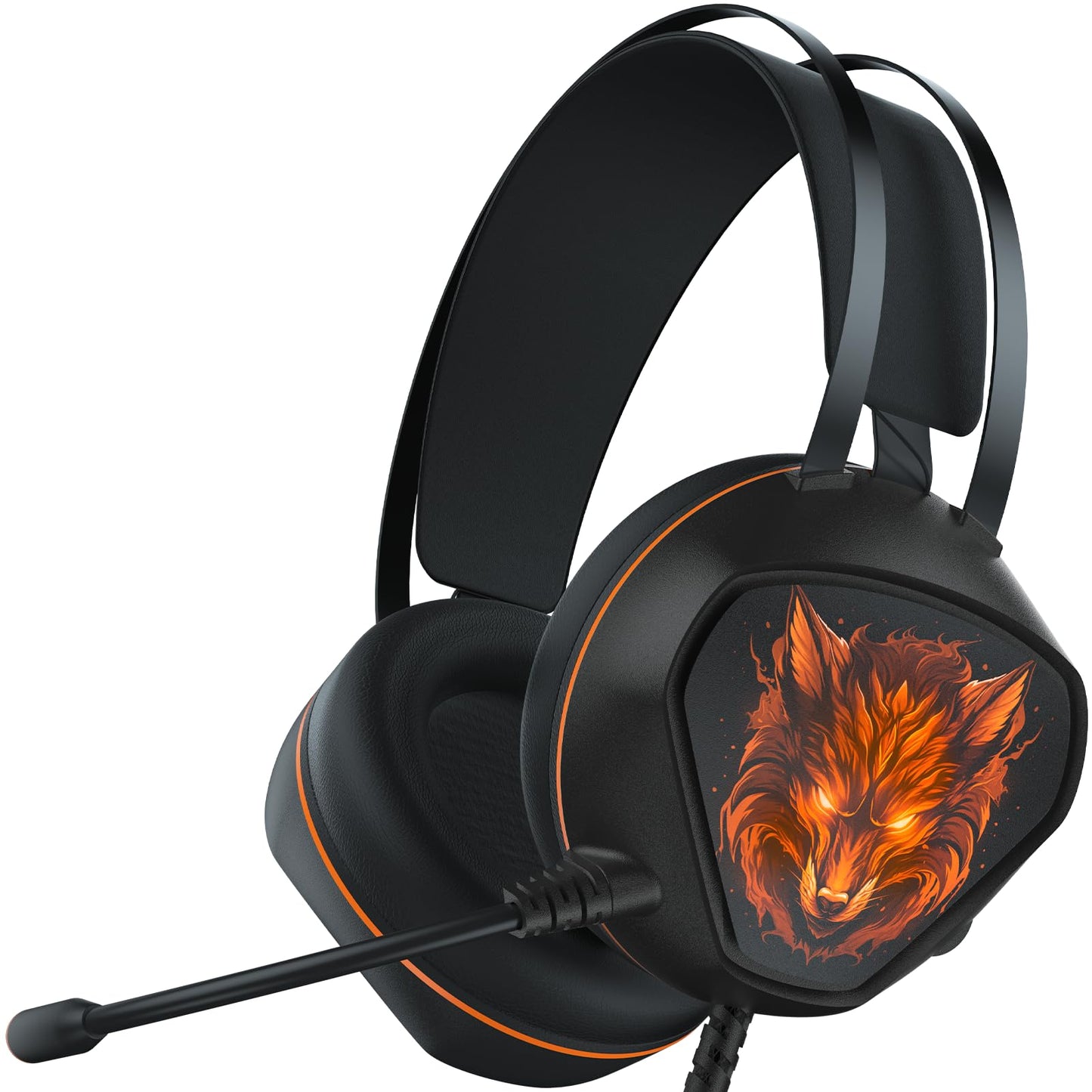 Gaming Headset for Xbox Series X/S, Xbox One, PS5, PS4, PC with 7.1 Surround Sound, Wired Gaming Headphone with Noise Cancelling Mic, Dynamic RGB