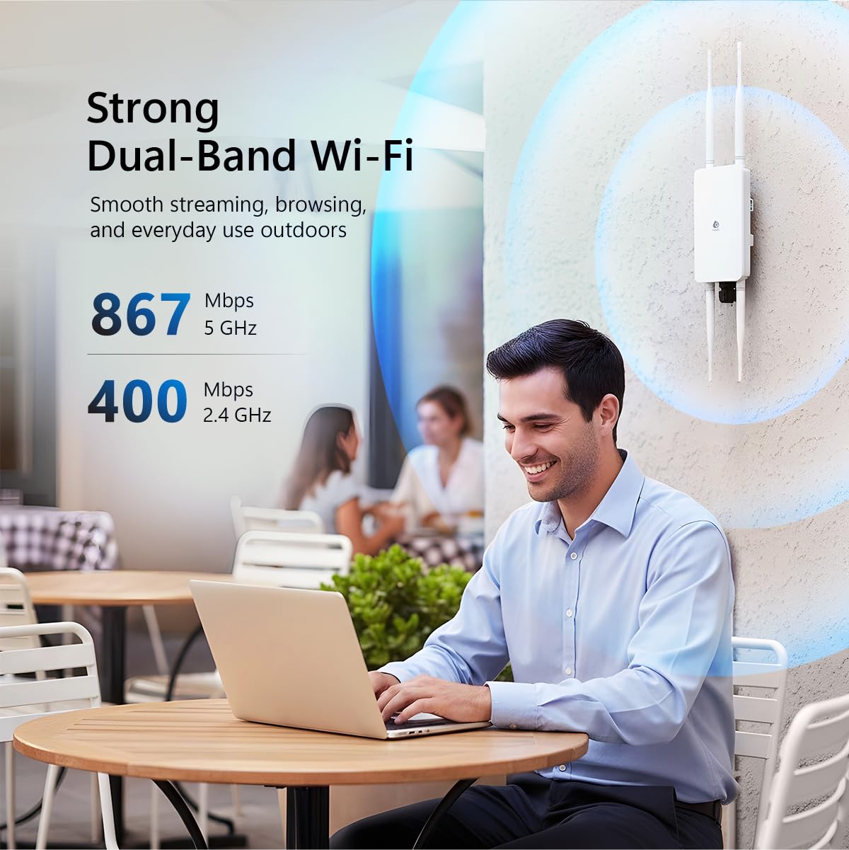 EnGenius Cloud Managed ECW160 11ac Wave 2 2x2 Outdoor Access Point