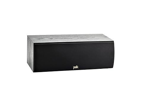 Polk Audio T30 Home Theater Center Channel Speaker - Vocal Clarity, Deep Bass Response, Dolby and DTS, Home Speaker, Single, Black