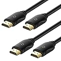 Rankie HDMI Cable, High-Speed HDTV Cable, Supports Ethernet, 3D, 4K and Audio Return, 2 Pack, 6ft