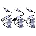 MOGOOD 4 in 1 USB Splitter Cable,USB to USB Cable Adapter,USB to 4 USB Adapter,Splitter 4 USB Cable,USB Power Split Adapter for Data Charging Power…
